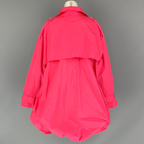 JACQUEMUS Size M Pink Polyester Solid Coat