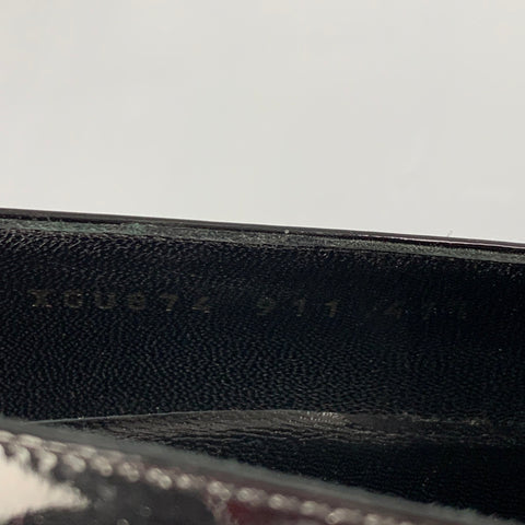 GIORGIO ARMANI Size 8.5 Black Leather Slip On Loafers
