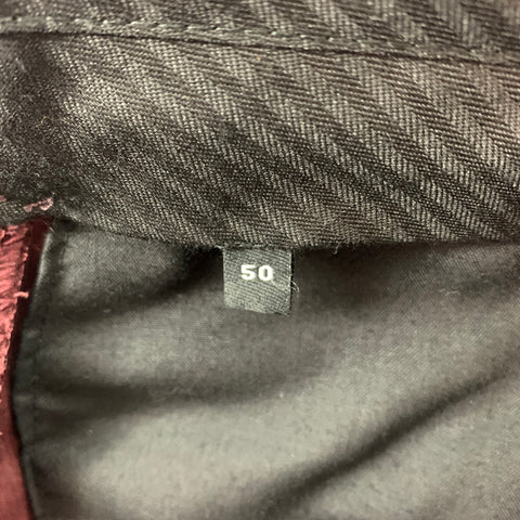 THE KOOPLES Size 34 Burgundy Corduroy Cotton Dress Pants