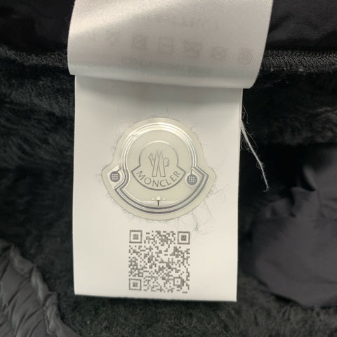 MONCLER Size L Black Corduroy Polyester Elastane Sweatpants Casual Pants