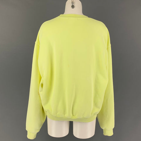 MADHAPPY Size S Yellow Cotton Sweatshirt Casual Top