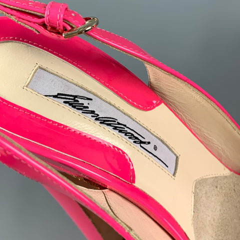 BRIAN ATWOOD Talla 7.5 Sandalias de plataforma de charol rosa