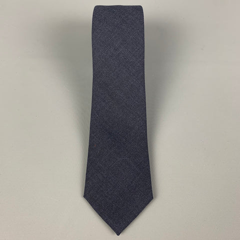 BRUNELLO CUCINELLI Navy Lana Wool Tie