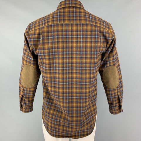 PENDLETON Size S Brown Plaid Button Up Long Sleeve Shirt