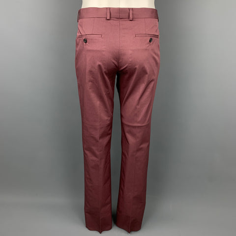 PAUL SMITH Size 38 Mauve Cotton Notch Lapel Suit
