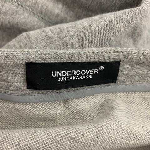 UNDERCOVER Size S Grey Yellow Applique Cotton Oversized Sweatshirt