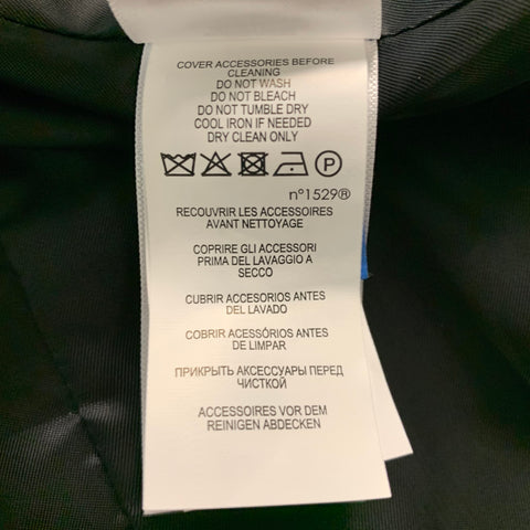 POLO by RALPH LAUREN Size 10 Black Linen Viscose Double Breasted Coat