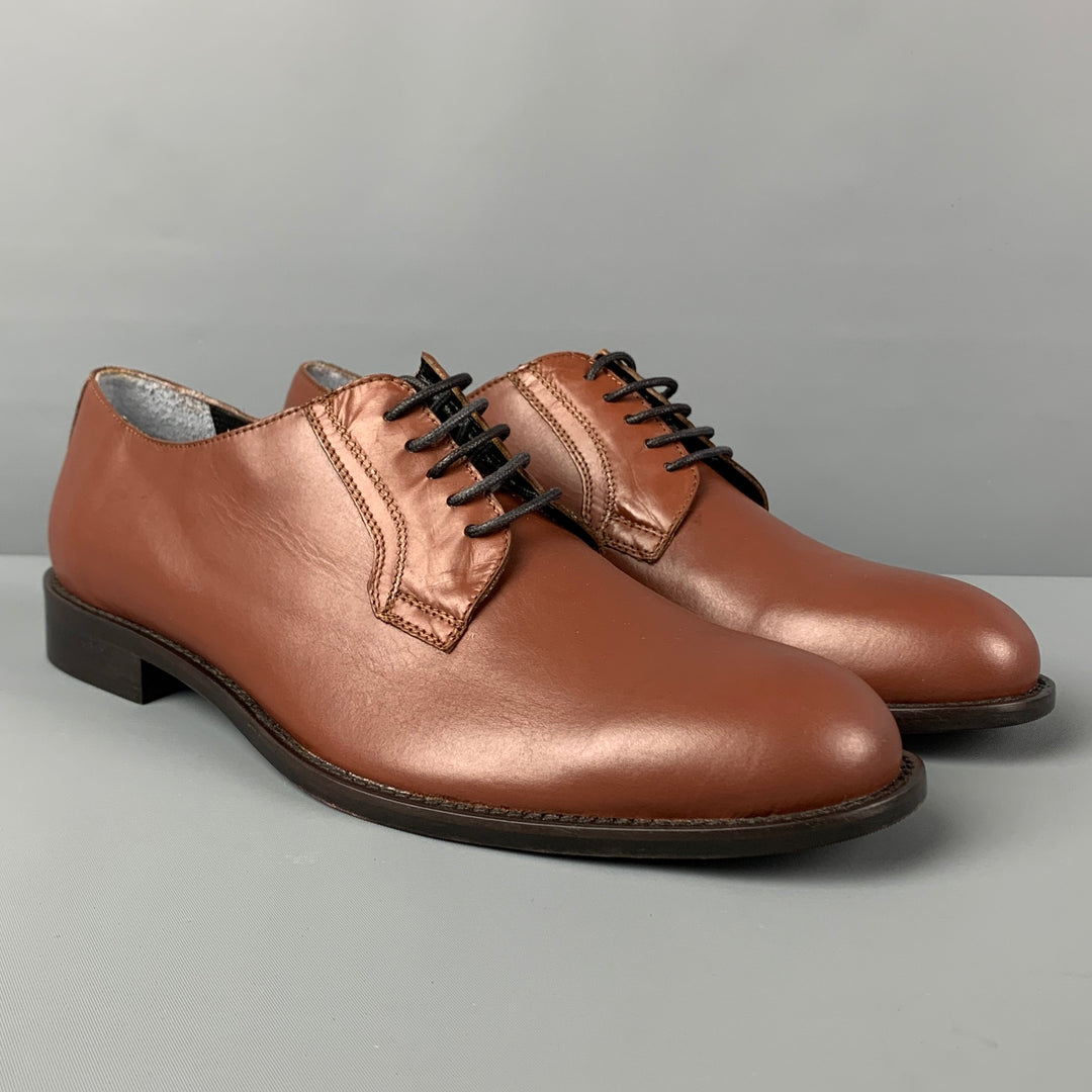 Bruno Magli Brown Leather Lace-Up Derbys Bruno Magli lace-up Derby Shoes | Brown | FARFETCH main image 3