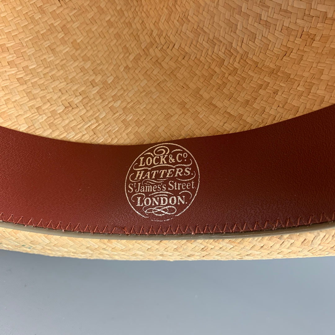 Vintage LOCK & CO HATTERS Size M Beige Straw Hats