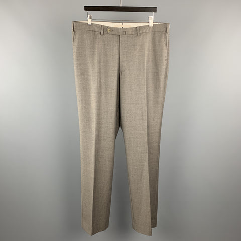 ERMENEGILDO ZEGNA TROFEO Size 38 x 36 Gray Wool Dress Pants