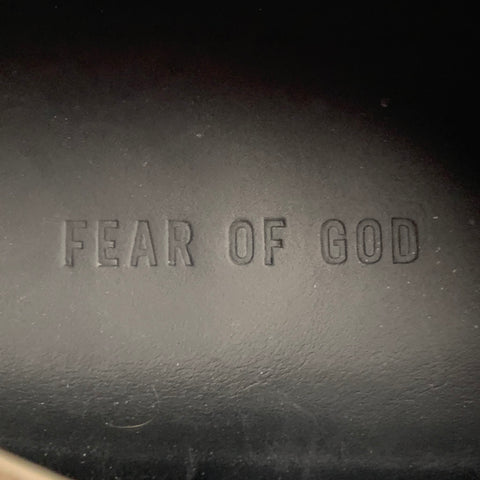 FEAR OF GOD Size 11 Light Gray Textured Leather Lace Up Sneakers