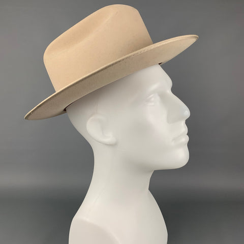 STETSON Tamaño 7.5 Sombrero de vaquero de fieltro de piel marfil gama 6X