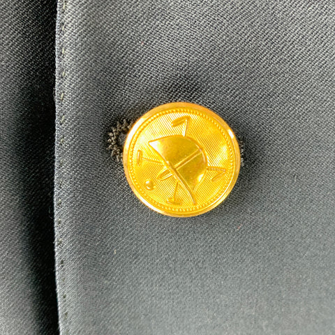 RALPH LAUREN Size 46 Navy Wool Notch Lapel Sport Coat