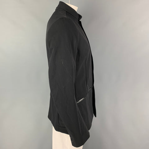 ACRONYM Size L Black Polyester Snaps Jacket