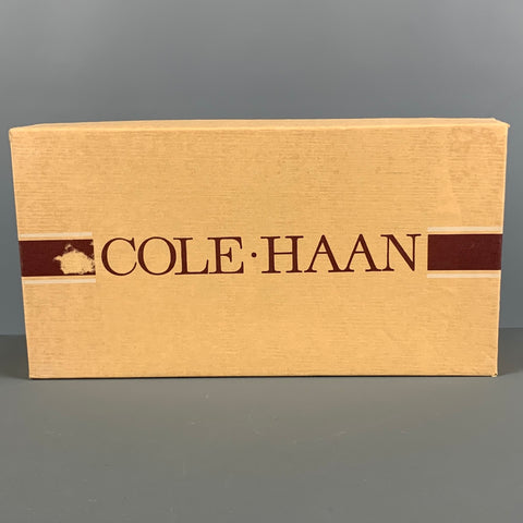 COLE HAAN Talla 5.5 Mocasines planos de cuero color burdeos
