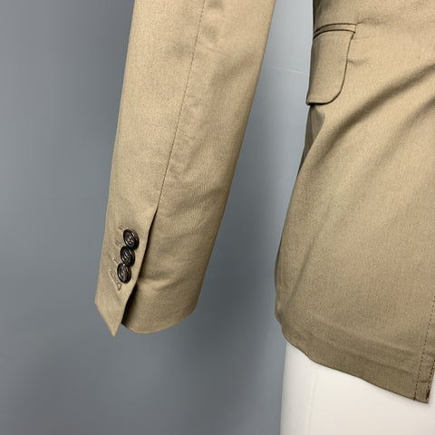 DSQUARED2 Size 36 Taupe Cotton Blend Notch Lapel Sport Coat