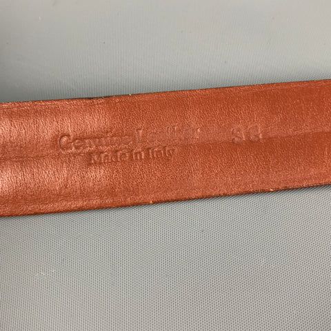 ROBERT TALBOTT Size 38 Brown Embossed Leather Belt