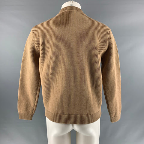ANDERSEN-ANDERSEN Size M Camel Merino Wool Cardigan