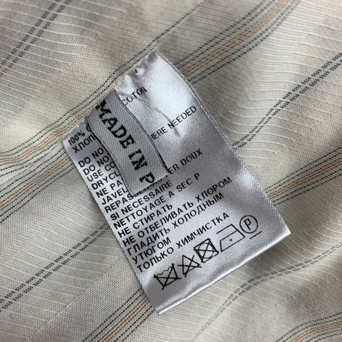ANN DEMEULEMEESTER Size S Black Jacquard Cotton Notch Lapel Sport Coat