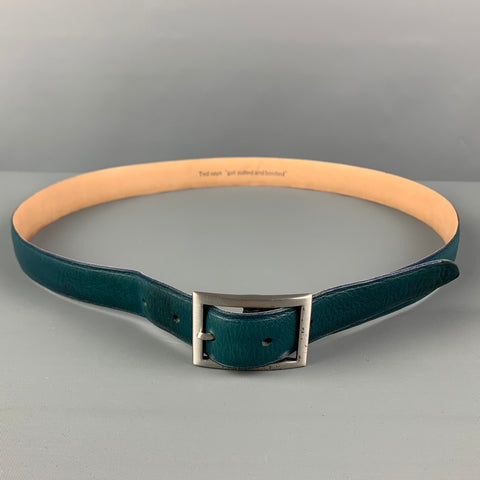 TED BAKER Size 36 Teal Leather Belt