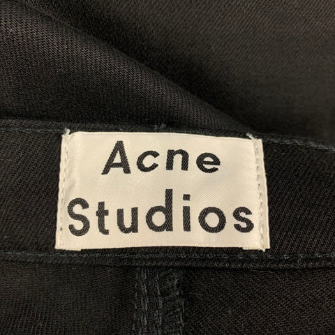 ACNE STUDIOS Taille 32 Jean noir en coton avec braguette zippée