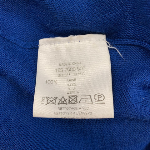 GIVENCHY Size M Royal Blue Knit Wool Crew-Neck Pullover