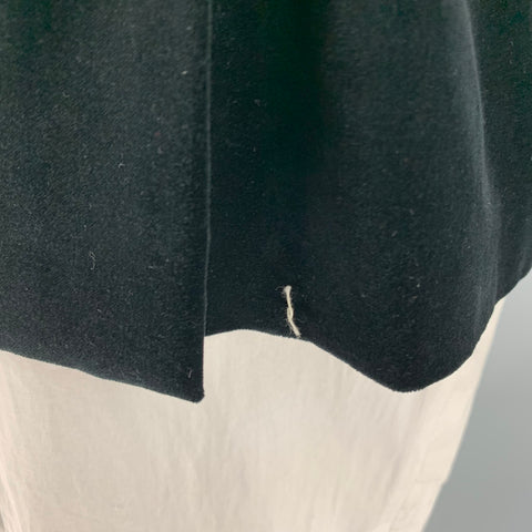 RALPH LAUREN Size 42 Black Solid Cotton Velvet Notch Lapel Sport Coat