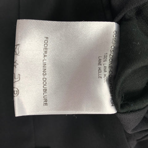 ALEXANDER MCQUEEN Size 32 Black Wool Flat Front Dress Pants