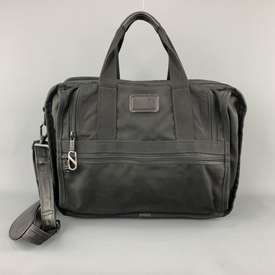 TUMI Black NylonCanvas Carry On Travel Bag