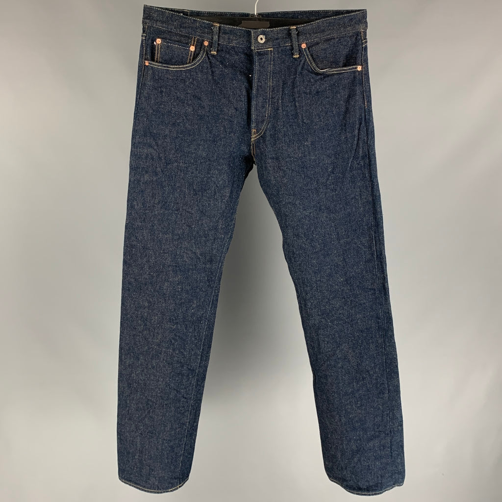 LOUIS VUITTON Skinny Denim Pants Jeans 38 Indigo Authentic Women