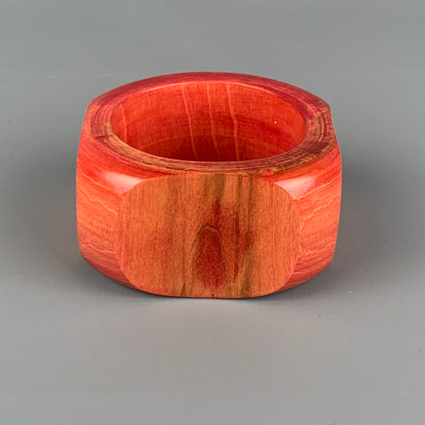 VINTAGE Red Wood Cuff Bracelet