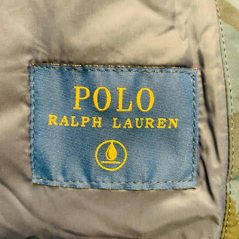 RALPH LAUREN Size XL Navy Blue Camo Polyester Zip Up Jacket