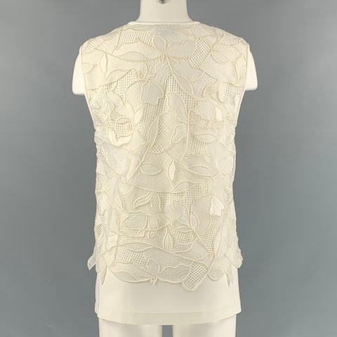 JASON WU  Size 4 White Polyester Blouse