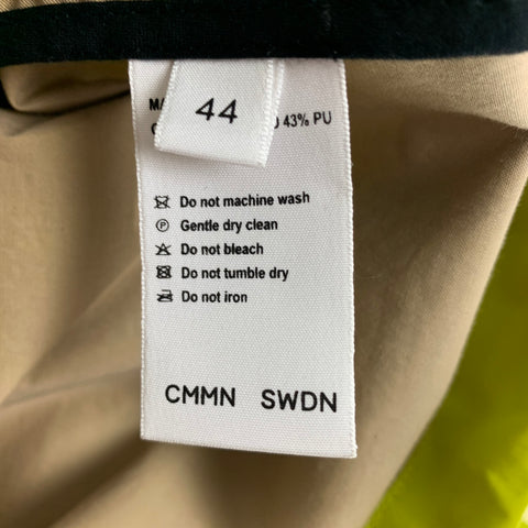CMMN SWND Size 34 Lime Green Cotton Blend Snaps Jacket