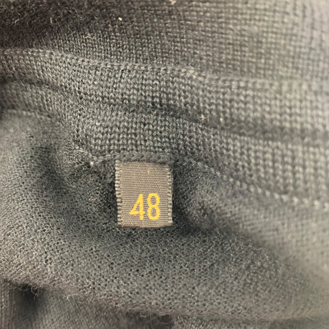 LORO PIANA Size S Black Cashmere Silk Long Sleeve Pullover