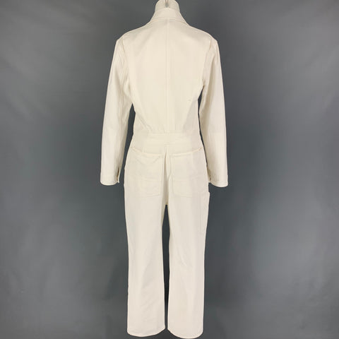 Collection RALPH LAUREN Taille 8 Combinaison militaire à manches longues en coton crème