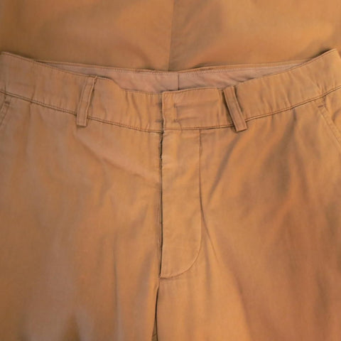 MAISON MARTIN MARGIELA 38 Tan Brown Cotton Chino Casual Suit