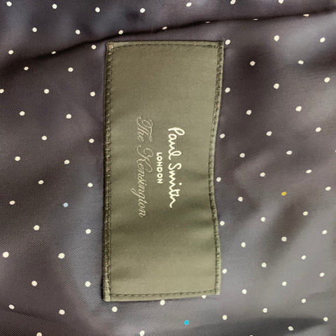 PAUL SMITH Kensington Fit Size 38 Regular Grey & Black Plaid Wool Notch Lapel Sport Coat