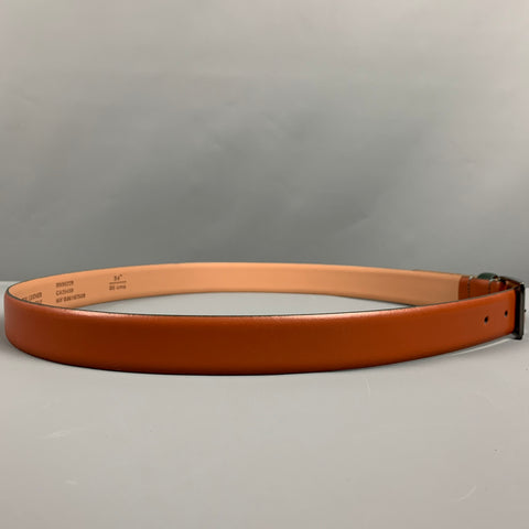 TED BAKER Size 34 Brown Green Leather Belt