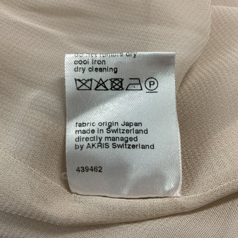 AKRIS Size 4 Rose Linen Wool Sleeveless Below Knee Outfits
