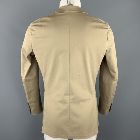 DSQUARED2 Size 36 Taupe Cotton Blend Notch Lapel Sport Coat