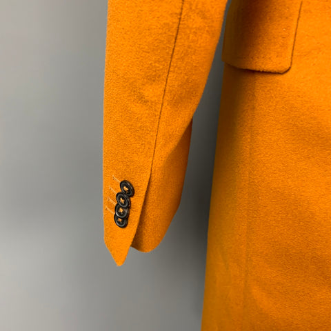 PAUL SMITH Size 42 Tan Wool / Cashmere Notch Lapel Coat