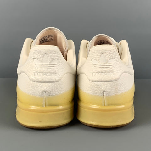ADIDAS IVY PARK x STAN SMITH Size 10 White Beige Faux Leather Low Top Sneakers