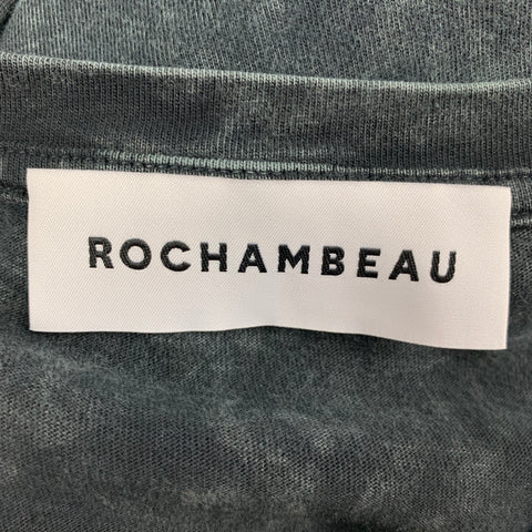 ROCHAMBEAU Taille XS T-shirt Coton Logo Marbré Gris