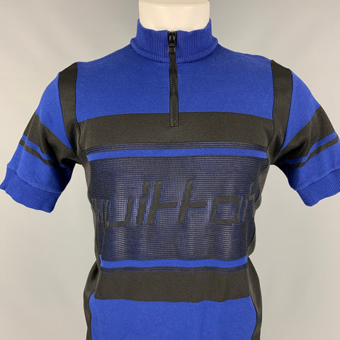 LOUIS VUITTON par VIRGIL ABLOH Pré-FW19 Taille L Bleu Coton / Polyester Bike Cycle Pullover Jersey