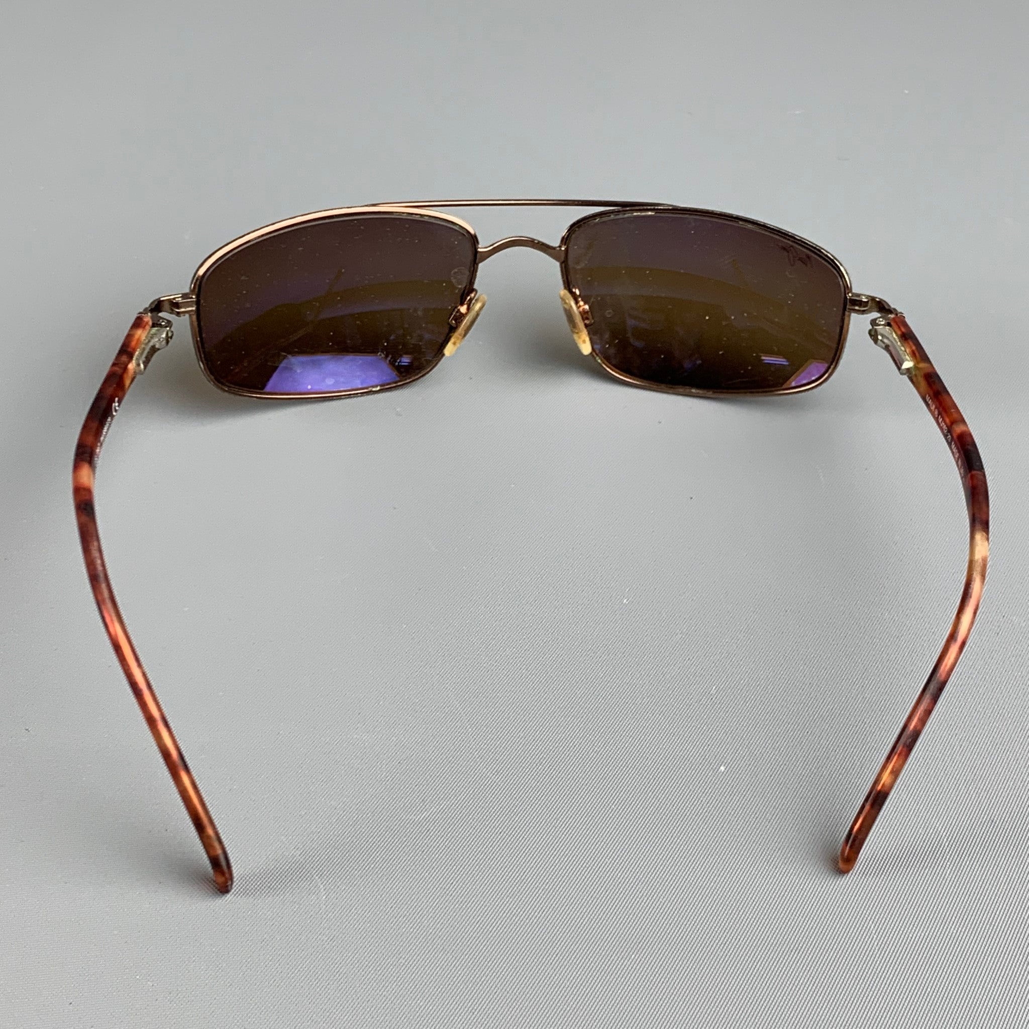 MAUI JIM Tortoise Shell Metal Sunglasses Sui Generis Designer Consignment