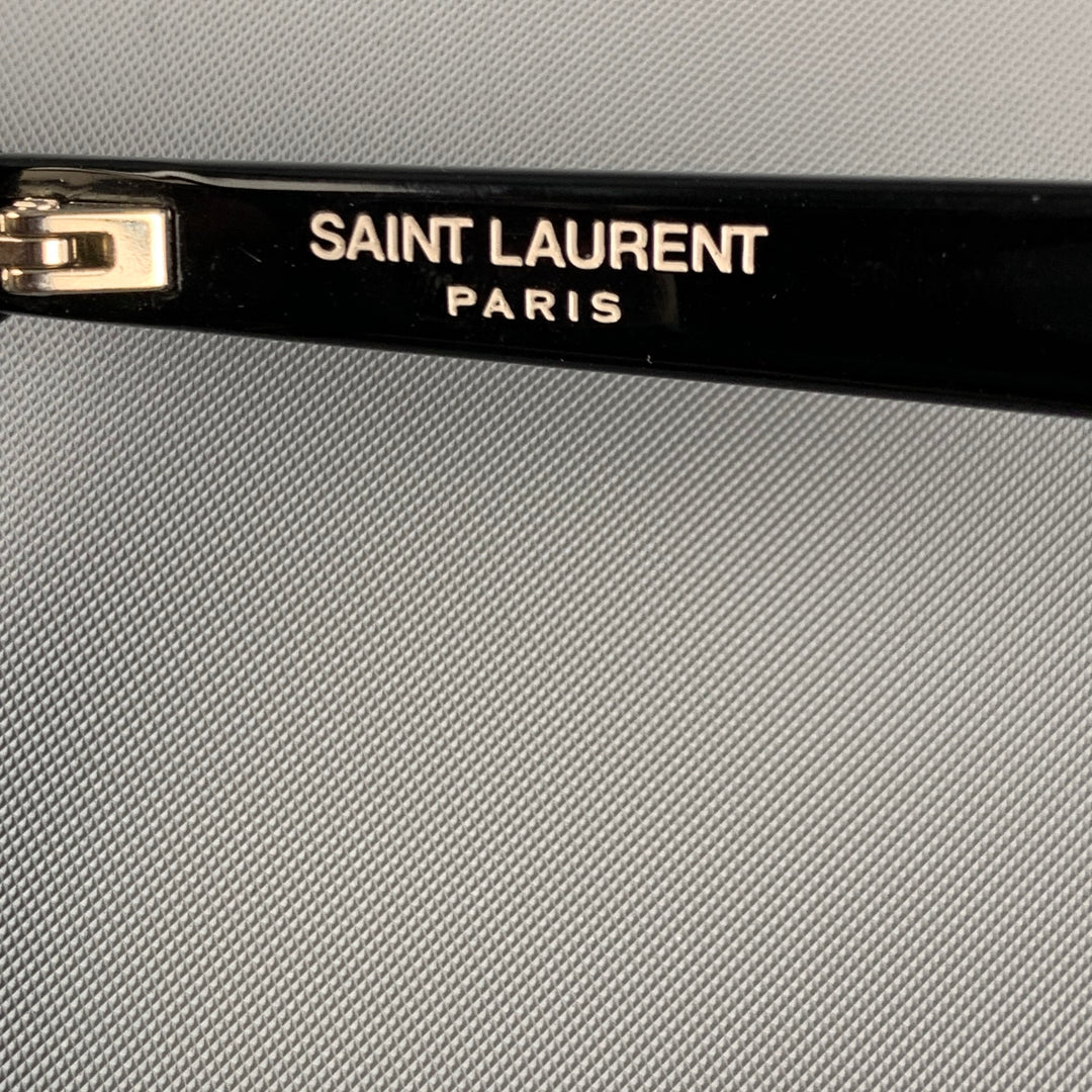 SAINT LAURENT Black Clear Acetate Sunglasses