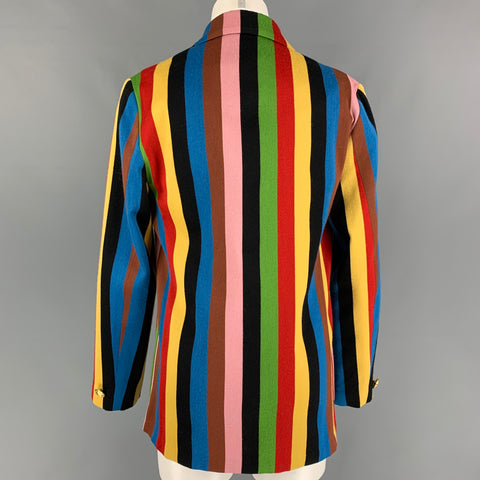ROWING BLAZERS Size 36 Multi-Color Stripe Wool Cotton Sport Coat