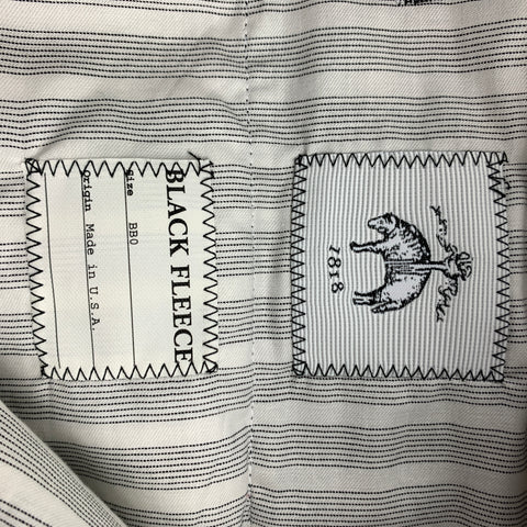 BLACK FLEECE Size 30 Black & White Plaid Wool / Cashmere Button Fly Dress Pants