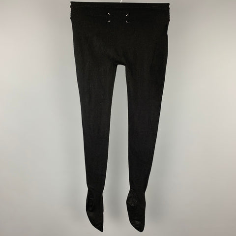 MAISON MARTIN MARGIELA Taille M Legging Viscose/Polyester Noir